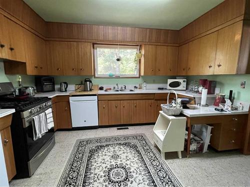 5124 50 Street, Edgerton, AB - Indoor Photo Showing Kitchen With Double Sink