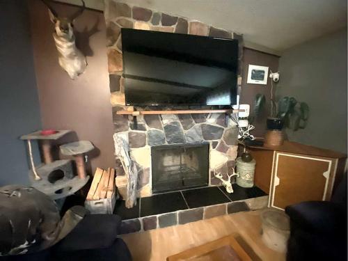 1113 14 Street, Wainwright, AB - Indoor With Fireplace