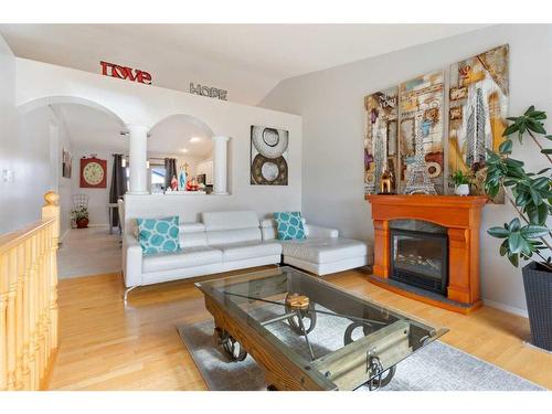 6604 34 Street, Lloydminster, AB - Indoor Photo Showing Living Room With Fireplace