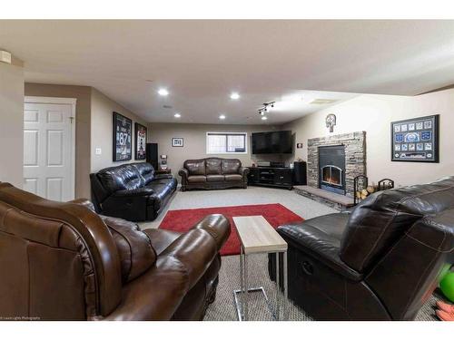 35 Harrier Lane, Rural Vermilion River, County Of, AB - Indoor With Fireplace