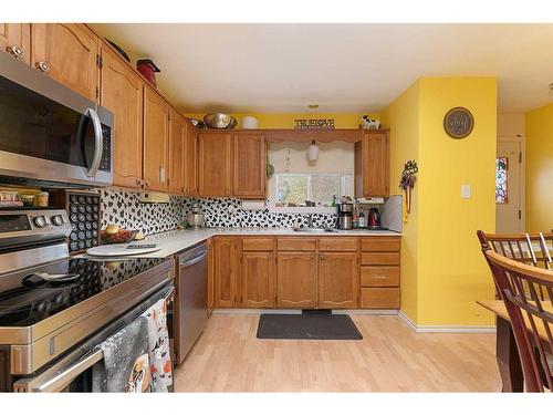 4528 49 Street, Lloydminster, SK - Indoor Photo Showing Kitchen With Double Sink