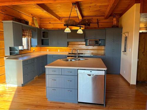 64004 Township Road 510A, Vermilion, AB - Indoor Photo Showing Kitchen With Double Sink