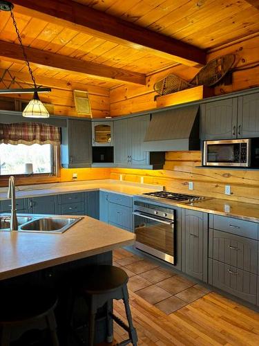 64004 Township Road 510A, Vermilion, AB - Indoor Photo Showing Kitchen With Double Sink