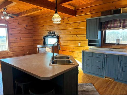 64004 Township Road 510A, Vermilion, AB - Indoor Photo Showing Kitchen With Double Sink