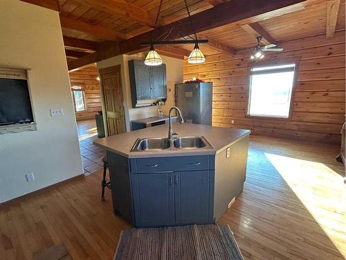 64004 Township Road 510A, Vermilion, AB - Indoor Photo Showing Kitchen With Double Sink