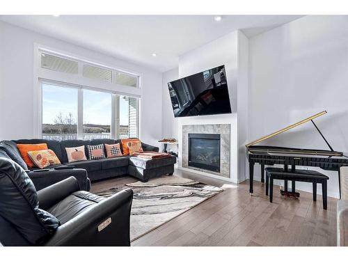 121 Sandy Beach, Sandy Beach (Sask), SK - Indoor Photo Showing Living Room With Fireplace