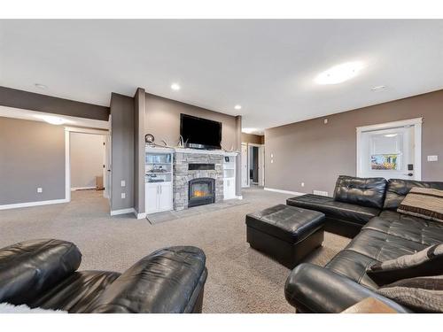 484046 Rr 20, Rural Vermilion River, County Of, AB - Indoor Photo Showing Living Room With Fireplace