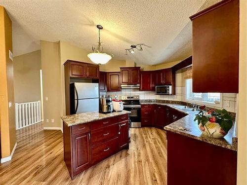 5219 40 Street, Provost, AB - Indoor Photo Showing Kitchen With Double Sink