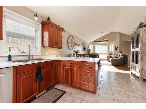 4815 54 Avenue, Kitscoty, AB - Indoor Photo Showing Kitchen With Double Sink