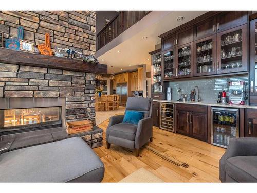 25011 Twp Rd 464, Rural Vermilion River, County Of, AB - Indoor Photo Showing Living Room With Fireplace