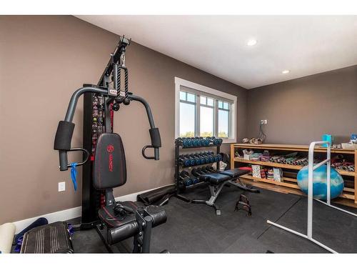 25011 Twp Rd 464, Rural Vermilion River, County Of, AB - Indoor Photo Showing Gym Room