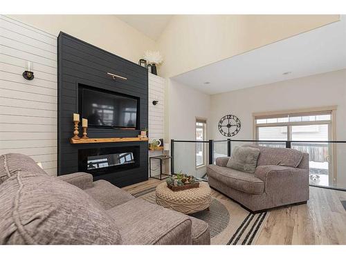 2802 67 Avenue, Lloydminster, AB - Indoor Photo Showing Living Room With Fireplace