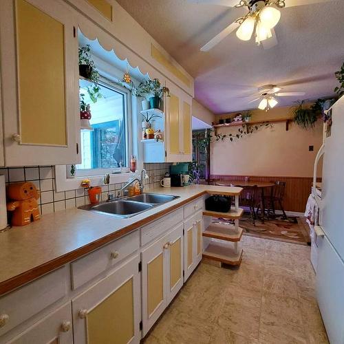 13045 Hwy 16E & King Street, Rural Vermilion River, County Of, AB - Indoor Photo Showing Kitchen With Double Sink