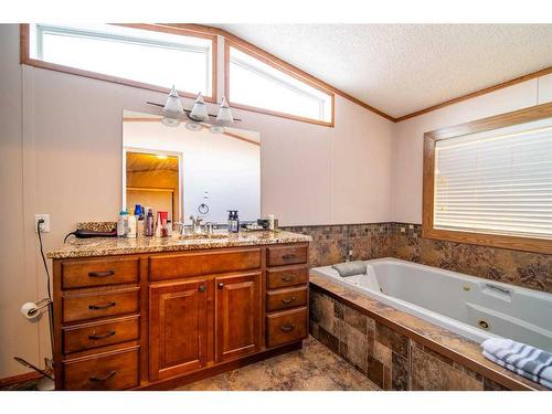 3908 51 Avenue, Provost, AB - Indoor Photo Showing Kitchen With Double Sink