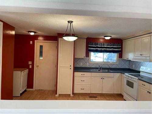 5102 46 Street, Mannville, AB - Indoor Photo Showing Kitchen With Double Sink