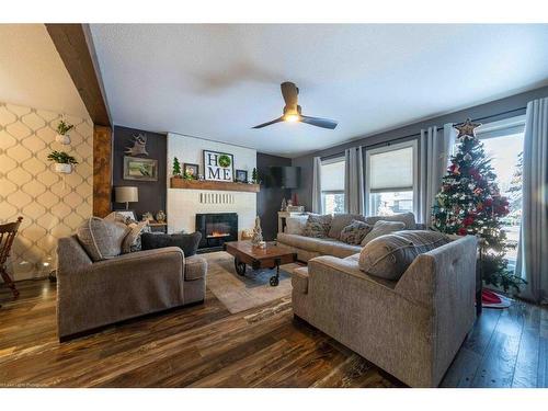 2304 46A Avenue, Lloydminster, SK - Indoor Photo Showing Living Room With Fireplace