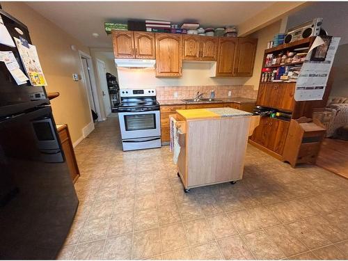 1306 15 Street, Wainwright, AB - Indoor Photo Showing Kitchen With Double Sink