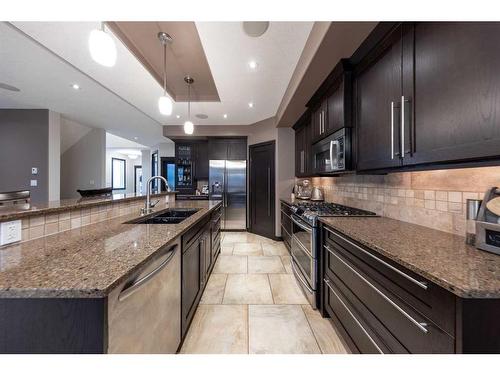 1604 52B Avenue Close, Lloydminster, AB - Indoor Photo Showing Kitchen With Double Sink With Upgraded Kitchen