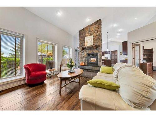 1117 26 Street West, Wainwright, AB - Indoor Photo Showing Living Room With Fireplace