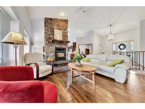 1117 26 Street West, Wainwright, AB - Indoor Photo Showing Living Room With Fireplace