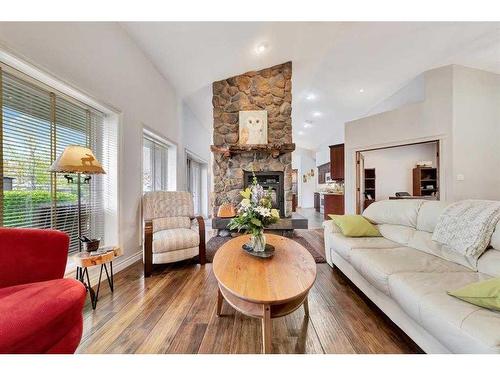 1117 26 Street West, Wainwright, AB - Indoor Photo Showing Living Room With Fireplace