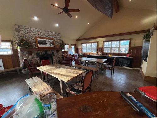 100 Rose Meadow Drive, Loon Lake, SK - Indoor With Fireplace