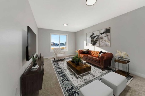 25-3616 41B Avenue, Lloydminster, SK - Indoor Photo Showing Living Room