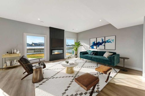 25-3616 41B Avenue, Lloydminster, SK - Indoor Photo Showing Living Room