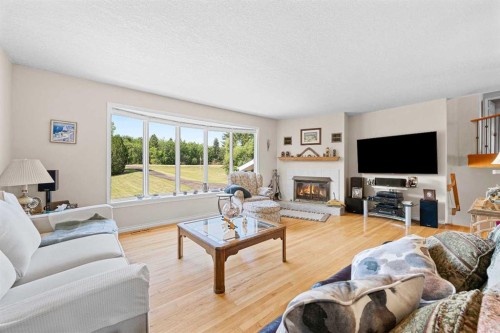 74 Blackfoot Road, Rural Vermilion River, County Of, AB - Indoor Photo Showing Living Room With Fireplace