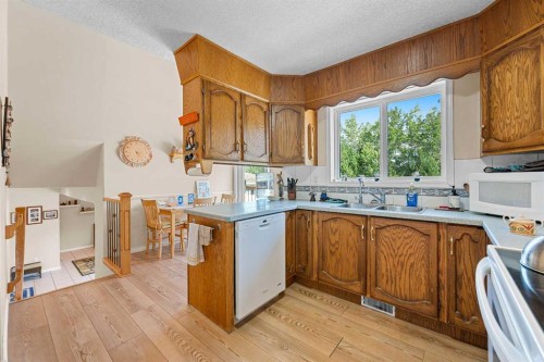74 Blackfoot Road, Rural Vermilion River, County Of, AB - Indoor Photo Showing Kitchen With Double Sink
