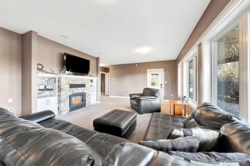 484046 Rr20, Rural Vermilion River, County Of, AB - Indoor Photo Showing Living Room With Fireplace