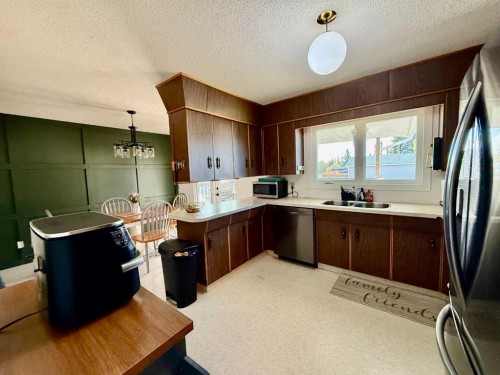 4425 56 Avenue, Provost, AB - Indoor Photo Showing Kitchen With Double Sink