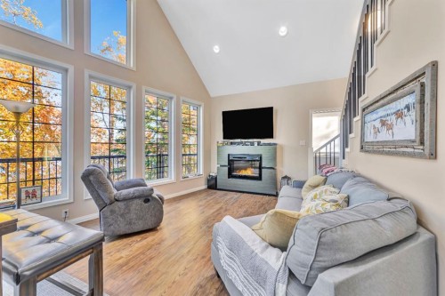Lot 4 Lakeside Drive, Perch Lake, SK - Indoor Photo Showing Living Room With Fireplace