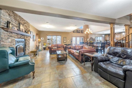 91 Sandy Beach Regional Park, Sandy Beach (Sask), SK - Indoor Photo Showing Living Room With Fireplace