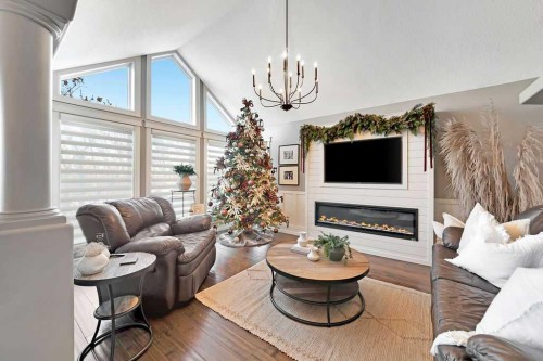 15075, Rural Vermilion River, County Of, AB - Indoor Photo Showing Living Room With Fireplace