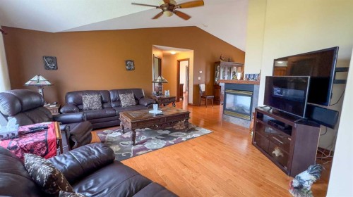 45069 Twp Rd 424, Rural Wainwright No. 61, M.D. Of, AB - Indoor Photo Showing Living Room With Fireplace