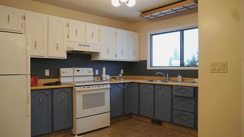 4243 48A Avenue, Vermilion, AB - Indoor Photo Showing Kitchen With Double Sink
