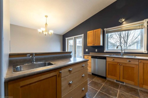 6105 21 Street, Lloydminster, AB - Indoor Photo Showing Kitchen With Double Sink