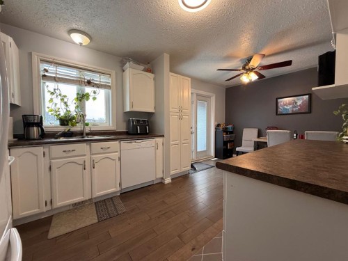 5213 48 Street, Kitscoty, AB - Indoor Photo Showing Kitchen With Double Sink