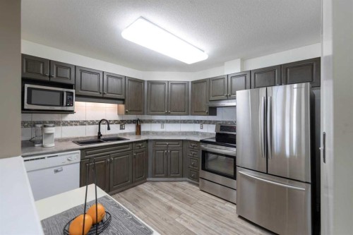 305-5120 49 Street, Lloydminster, AB - Indoor Photo Showing Kitchen With Double Sink