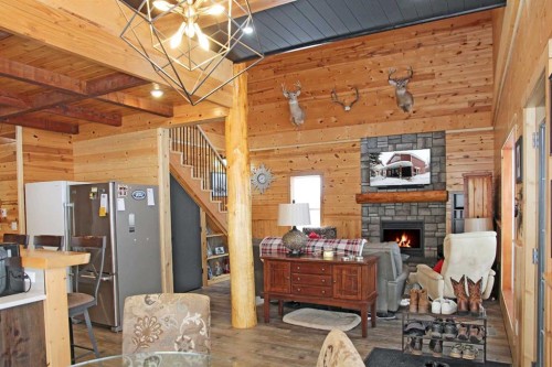 1028 Birch Place, Turtle Lake, SK - Indoor With Fireplace