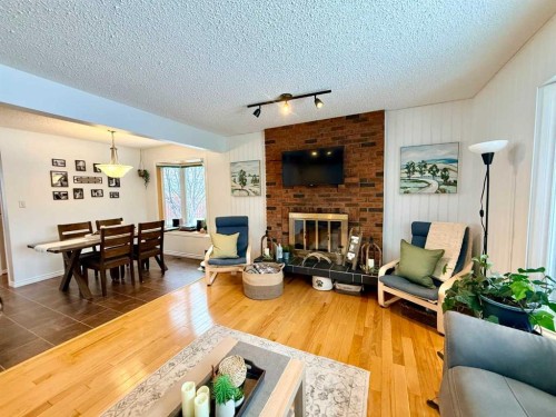 1621 4 Avenue, Wainwright, AB - Indoor Photo Showing Living Room With Fireplace