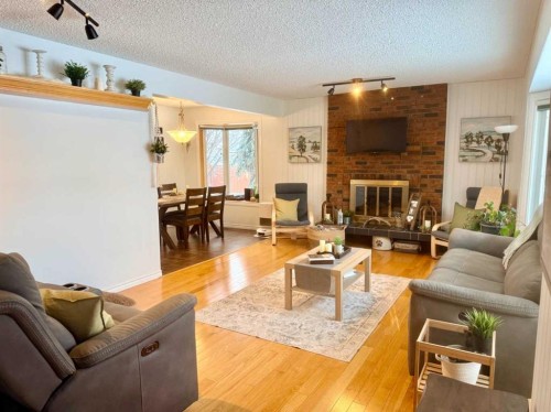 1621 4 Avenue, Wainwright, AB - Indoor Photo Showing Living Room With Fireplace