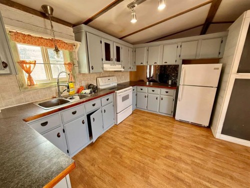 5019 49 Street, Amisk, AB - Indoor Photo Showing Kitchen With Double Sink