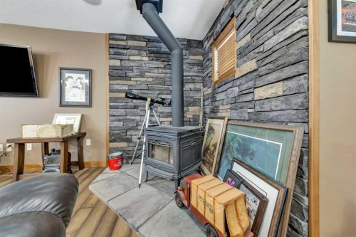 91 Sandy Beach Regional Park, Sandy Beach (Sask), SK - Indoor With Fireplace