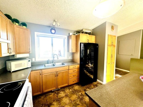 1105 19 Street, Wainwright, AB - Indoor Photo Showing Kitchen With Double Sink