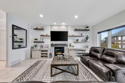 1703 56 Avenue, Lloydminster, AB - Indoor Photo Showing Other Room With Fireplace
