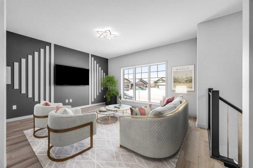 3321 41 Avenue, Lloydminster, SK - Indoor Photo Showing Living Room
