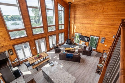 Lot 66 Sandy Beach Regional Park, Sandy Beach (Sask), SK - Indoor With Fireplace