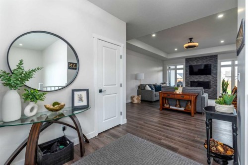 7302 37 Street Close, Lloydminster, AB - Indoor With Fireplace